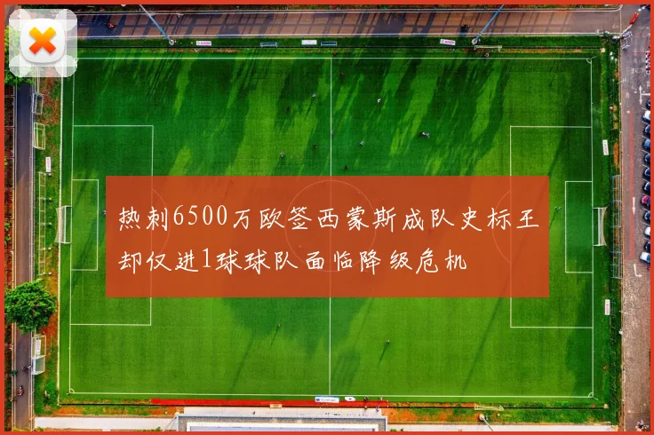 热刺6500万欧签西蒙斯成队史标王却仅进1球球队面临降级危机