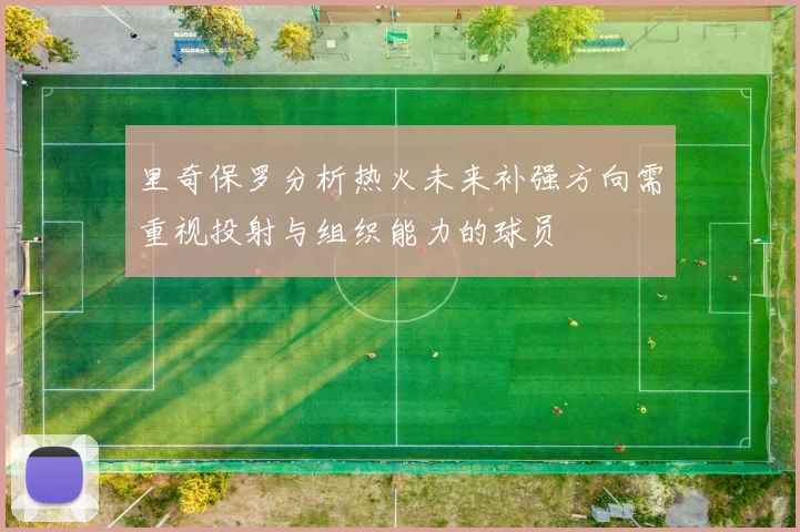 里奇保罗分析热火未来补强方向需重视投射与组织能力的球员